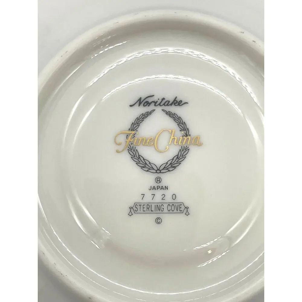 Vintage Noritake Fine China Sterling Cove 7720 Saucer Japan